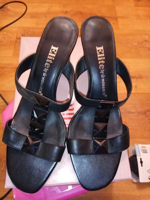 Кожаные шлепанцы 41р