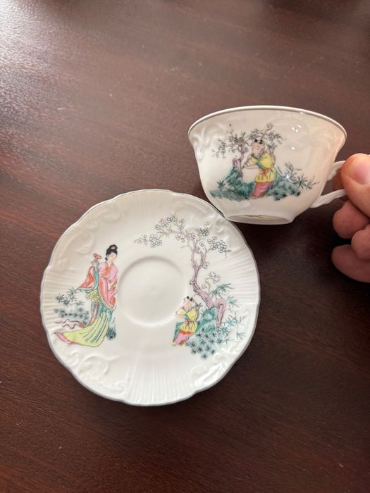 Serviço de Jantar e Chá Vista Alegre padrão Chinoiserie