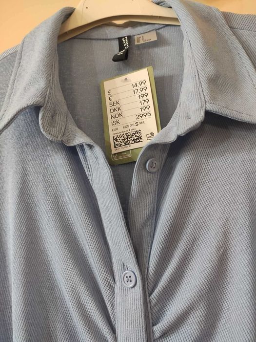 Niebieska sukienka damska H&M