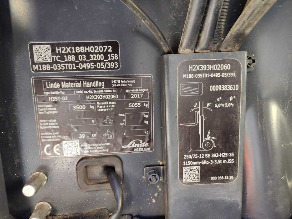 Wózek widłowy  LINDE  H35T  EVO  TRIPLEX  PEŁNA  KABINA