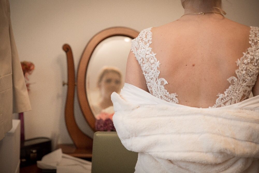 Piekna suknia slubna ecru S