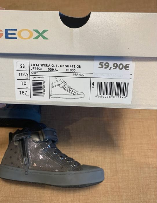 Ténis /Bota Geox ( como novas)