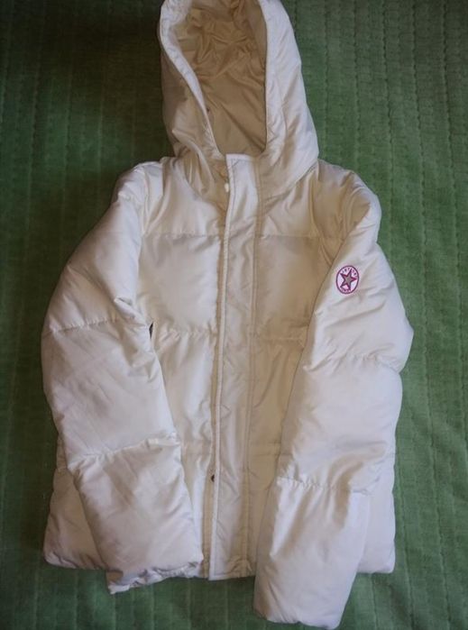 куртка пуховик на дівчинку на  9-10 років