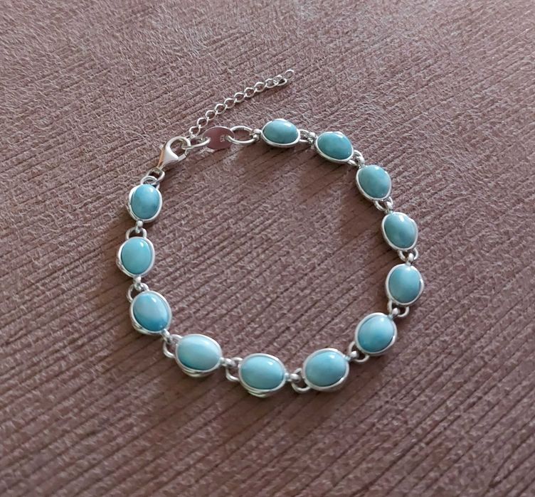 Bransoletka Bransoleta Larimar Srebro (Nowa)