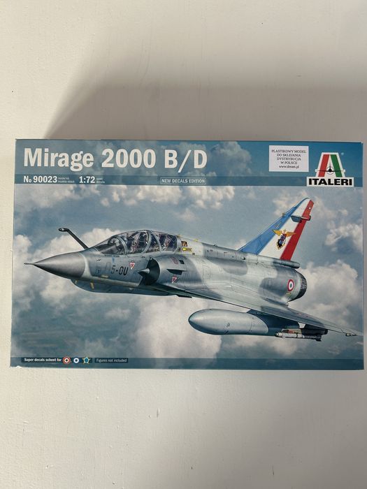 Samolot Mirage 2000 B/D model 1/72 Italeri 90023