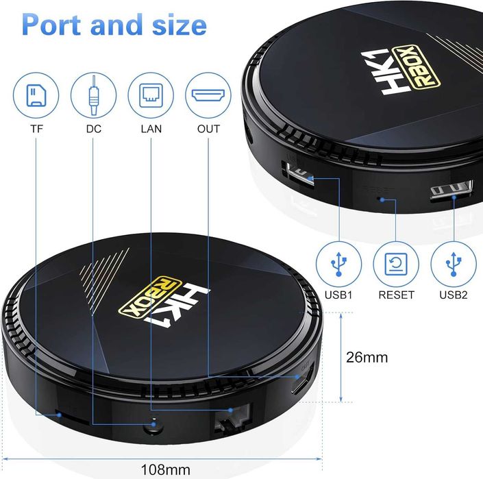 BOX android 4K IPTV Full 4GB Ram-32GB Rom NOVAS