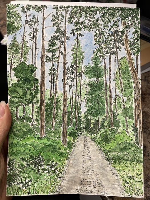 Картина, написана аквареллю