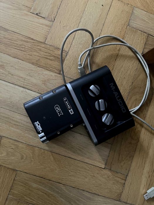 M-Audio fast track + Line6 GX interfejs gitara/audio