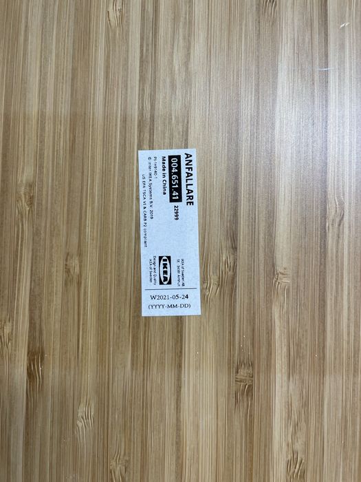 IKEA - biurko bambus anfallare/mittback 140cm stan bdb