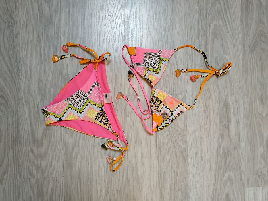 H&M strój kąpielowy damski kostium plażowy dziewczęcy bikini XS-S, 164