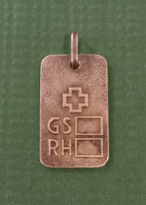 PRATA Pendente medalha