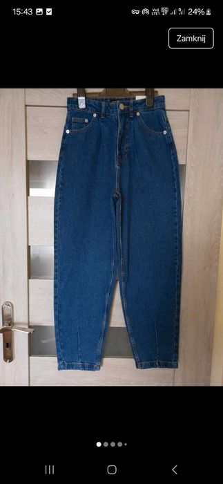 Jeansowe spodnie Baggy hight waist House