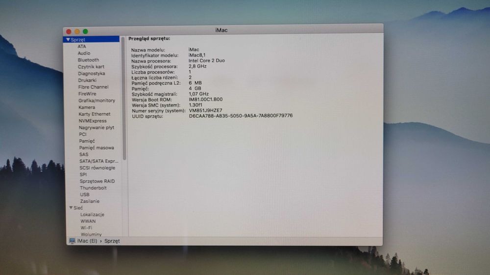 Apple iMac Early 2008 (iMac8,1)