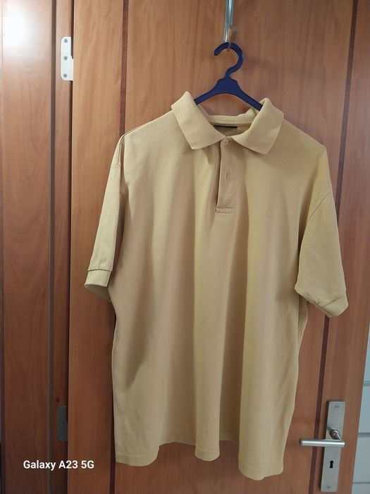 Polo para homem, amarelo torrado