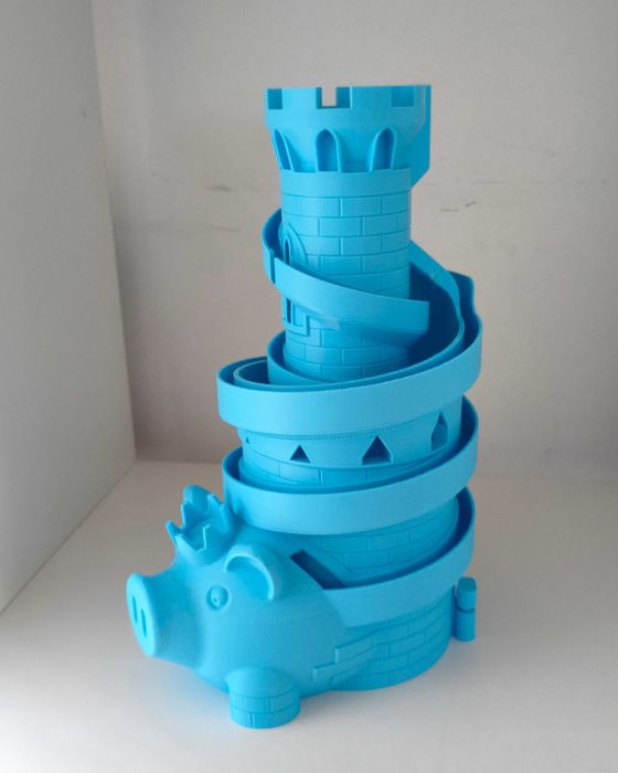 Porco Mealheiro com pista de moedas