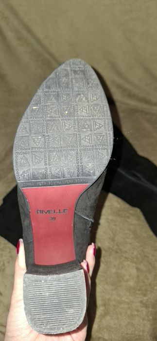 Жіночі  ботфорди натуральна замша та кожані