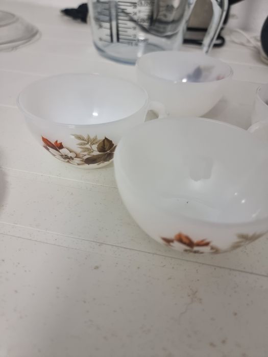 Conjunto de 5 copos em porcenala