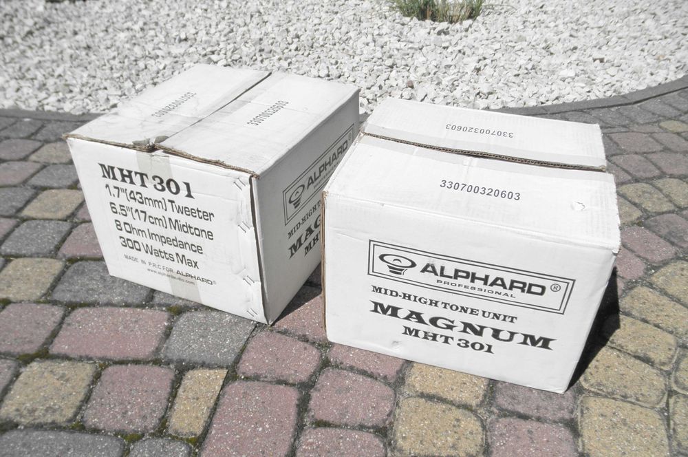 1 szt. Głośniki ALPHARD MAGNUM MHT 301 + MT 17.  Moduł, Tuba, Horn, Driver. Oryginał.  IDEALNY .
