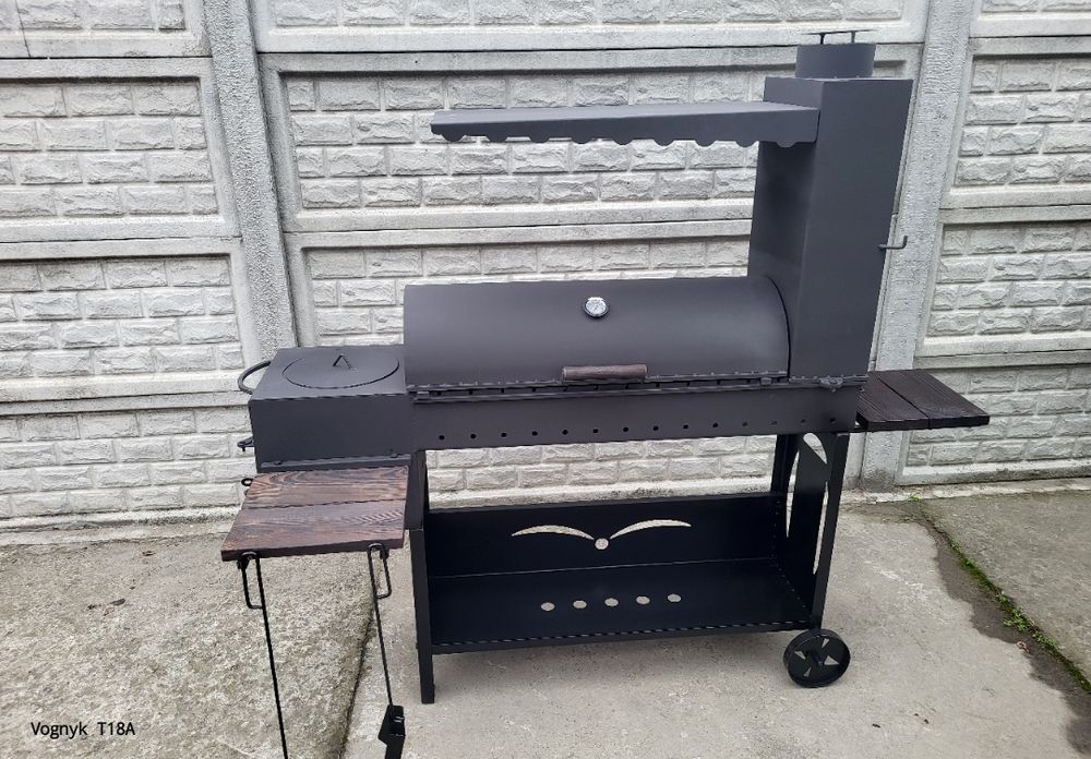 •4мм•4в1•Посилений Мангал•Коптильня Смокер с Печкой под Казан