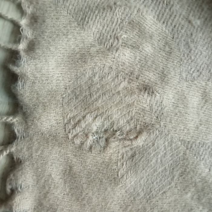 Duży szal z frędzlami Cashmere 187x72