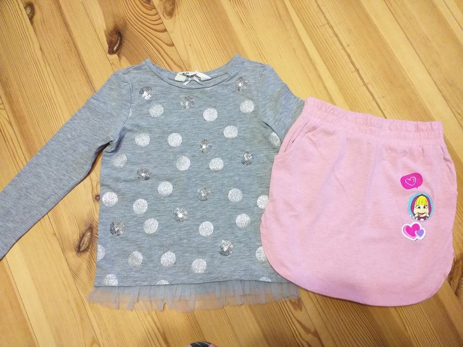 Ubranka dla dziewczynki r.98-104.