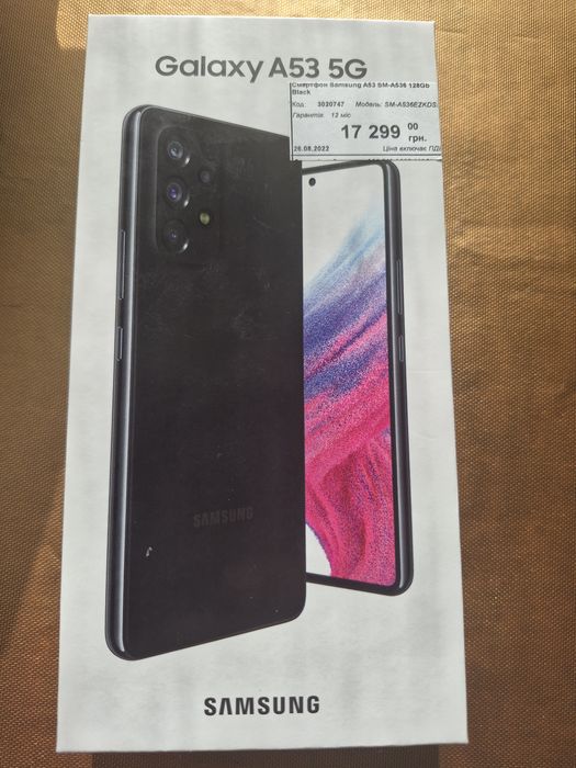 Смартфон Samsung Galaxy A53 5G 8/256Gb Black