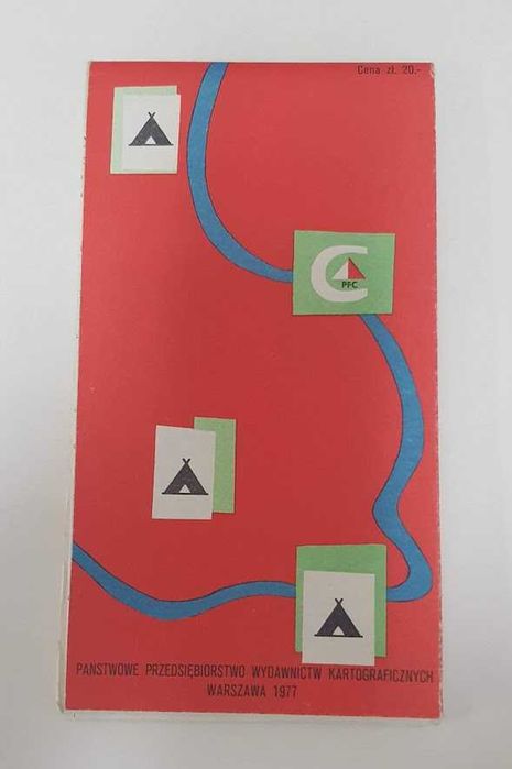 Polska mapa campingów 1: 750 000