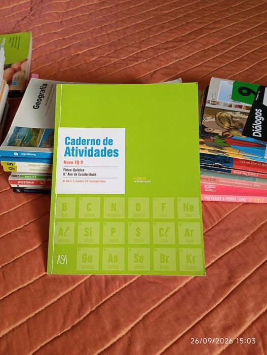 Novo FQ 9, caderno de atividades
