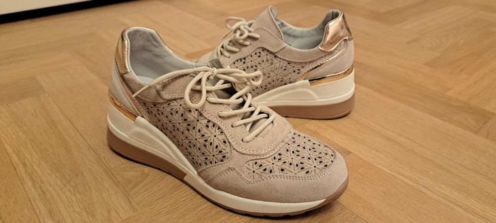 FILIPPO skórzane sneakersy