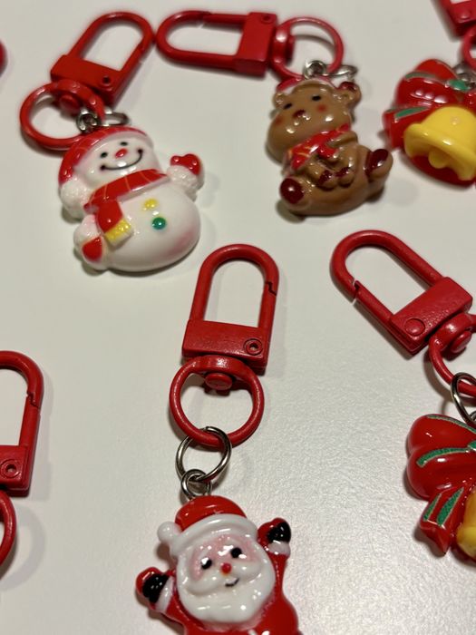 Breloczki zawieszki świąteczne zestaw