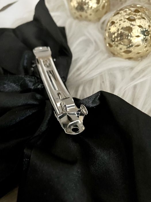 Kokarda , klamra czarna spinka do włosów