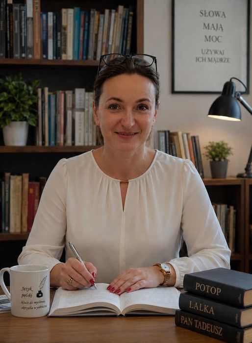 JĘZYK POLSKI – matura: podstawa i rozszerzenie, egzamin ósmoklasisty, B2/C1, edukacja domowa, z nauczycielem
