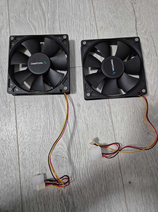 пара вентиляторів 120mm DeepCool XFAN 120 (3pin/Molex. 1300об\хв)