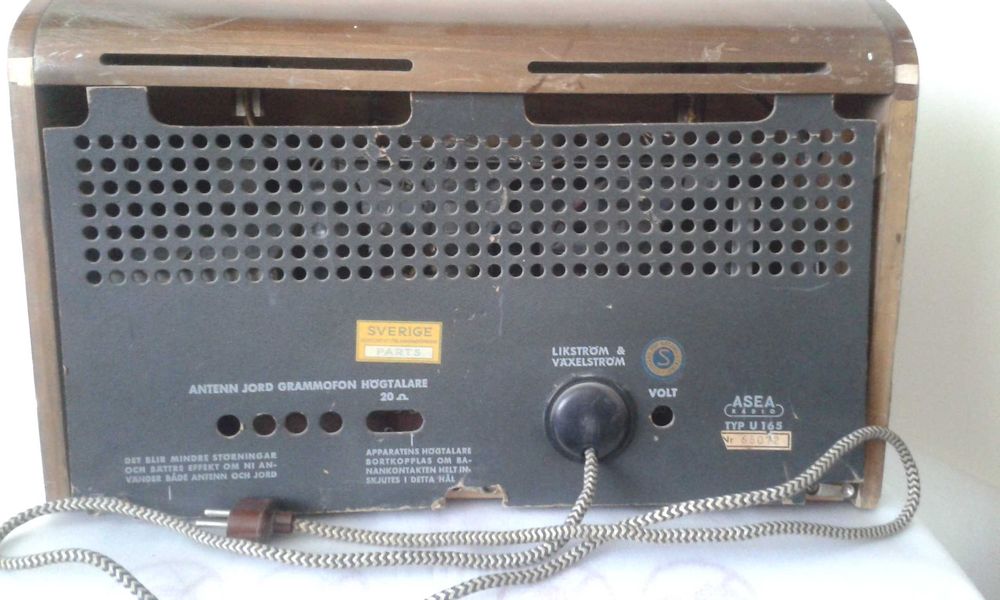 Radio lampowe ASEA U165(Szwecja)
