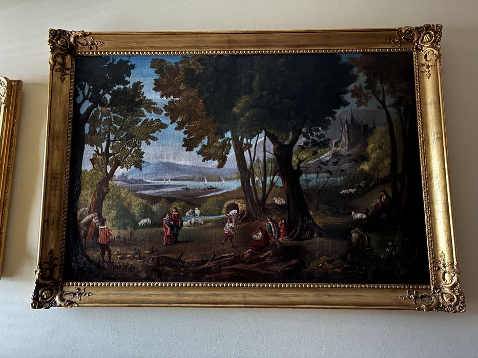 Pintura oleo sec XVIII escola Francesa