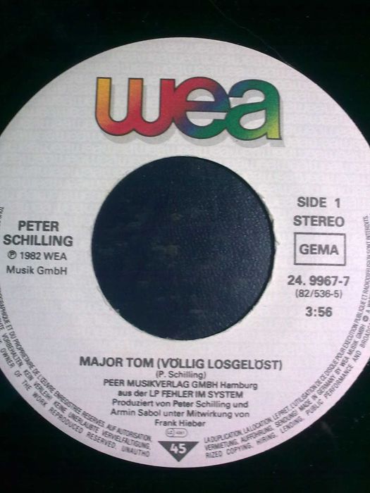 Peter Shilling-Major Tom  sp 7''