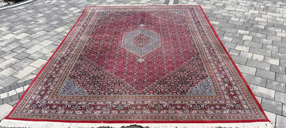 Indo - Bidjar dywan wełniany 342 x 243 cm tkany ręcznie wełna perski