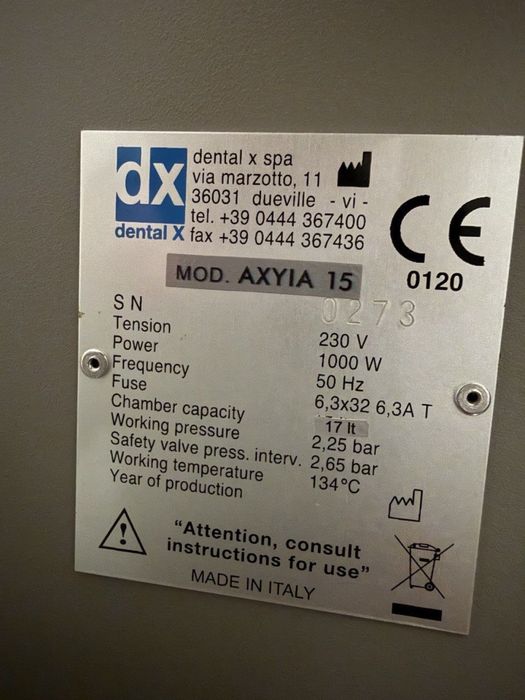 Автоклав медицинский  AXYIA 15