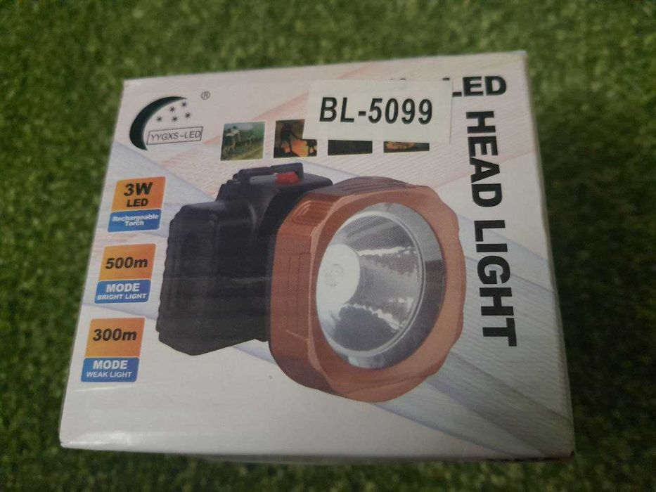Налобный фонарь На батарейках 3 шт АА BL-5099
