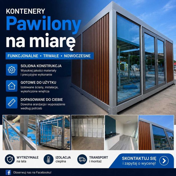 Kontenery, Domki kontenerowe. Obiekty dla przemysłu i rolnictwa