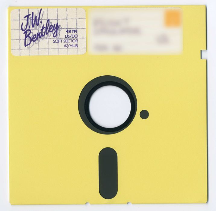 Dyskietki 5,25 CALA od starych komputerów PRL