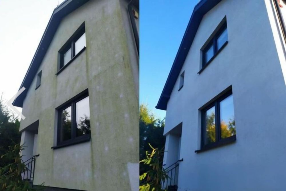 Mycie kostki, elewacji, dachów, płotów