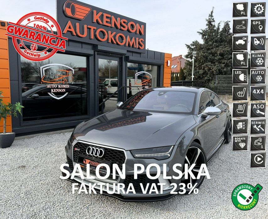 Audi RS7 Sportback RATA 3700 Brutto, Ambiente, CarPlay,Kamera Cofania,MAXTON,BOSE,Wentyle