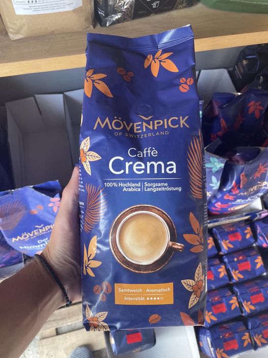 Кофе в зернах Мовенпик Крема 1 кг / кава Movenpick Caffe Crema 1kg