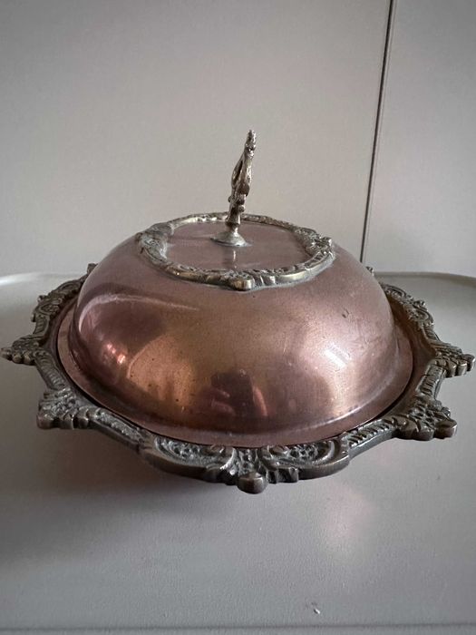 кастрюля медная с бронзой