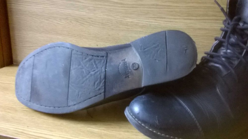 Botki zimowe na sznurówki i zamek /38 /