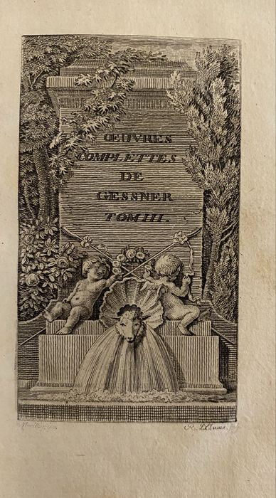 Антикварна книга 1785 Salomon Gessner том 3