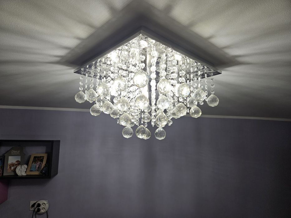 Żyrandol- plafon glamour