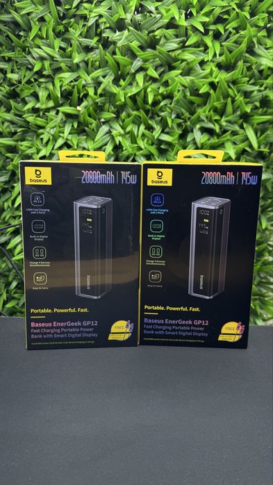 Потужний павербанк Baseus Ener Geek GP12 20800mAh 145W з гарантією