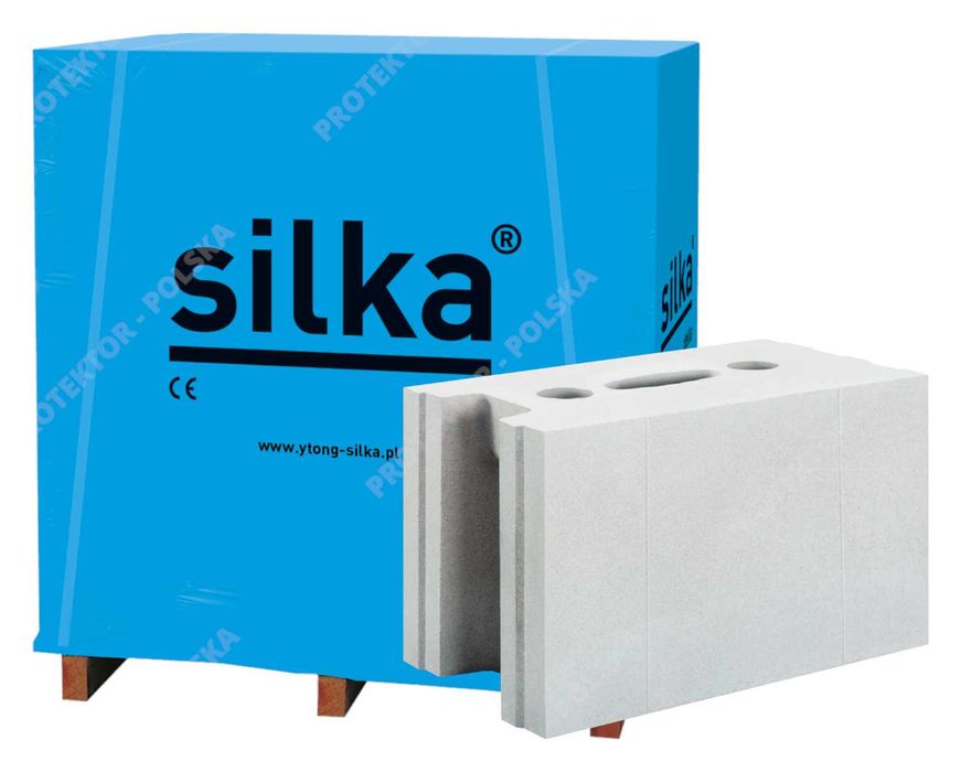 bloczek SILKA E24cm Light sylikat silikat dziurawka pustak cegła xella